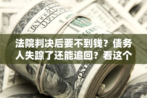 武汉法院判决后要不到钱？债务人失踪了还能追回？看这个方法！