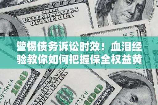 武汉警惕债务诉讼时效！血泪经验教你如何把握保全权益黄金期