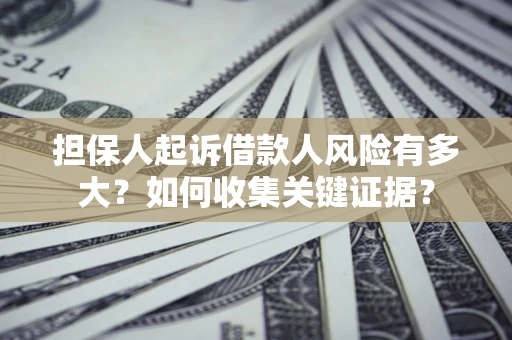 武汉担保人起诉借款人风险有多大？如何收集关键证据？