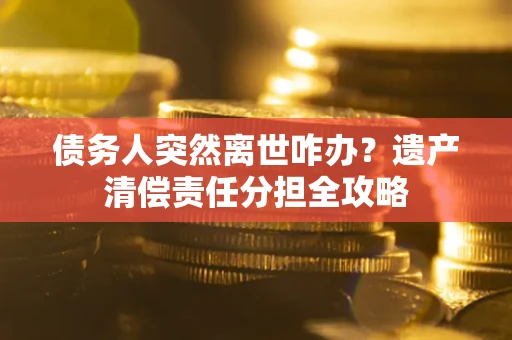 武汉债务人突然离世咋办？遗产清偿责任分担全攻略
