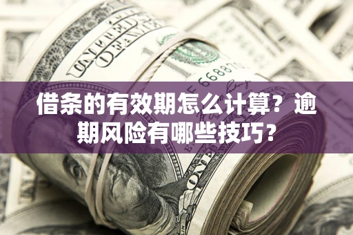 武汉借条的有效期怎么计算？逾期风险有哪些技巧？